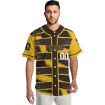 personalized san diego padres edgy stripes brown jersey best selling