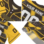 personalized san diego padres edgy stripes brown jersey best selling