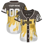 personalized san diego padres pattern drip brown white jersey best selling