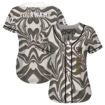 personalized san diego padres psychedelic curves brown jersey best selling