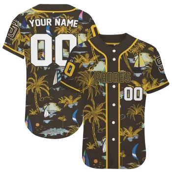 personalized san diego padres sailboat island brown jersey best selling