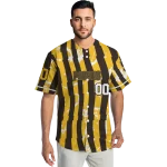 personalized san diego padres stripe paint brown jersey best selling