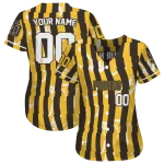 personalized san diego padres stripe paint brown jersey best selling