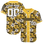 personalized san diego padres tropical hibiscus gold jersey best selling