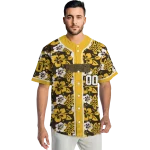 personalized san diego padres tropical hibiscus gold jersey best selling
