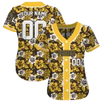 personalized san diego padres tropical hibiscus gold jersey best selling