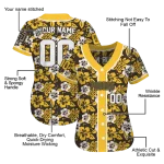 personalized san diego padres tropical hibiscus gold jersey best selling
