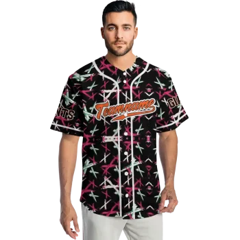 personalized san francisco giants abstract x black jersey fashion forward
