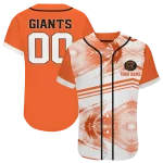 personalized san francisco giants arrow fade orange white jersey best selling