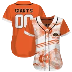 personalized san francisco giants arrow fade orange white jersey best selling