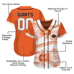 personalized san francisco giants arrow fade orange white jersey best selling