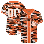 personalized san francisco giants camo splash orange jersey best selling