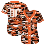 personalized san francisco giants camo splash orange jersey best selling