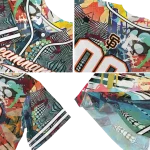 personalized san francisco giants geometric fusion aqua jersey best selling