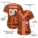 personalized san francisco giants pineapple palm geo orange jersey best selling