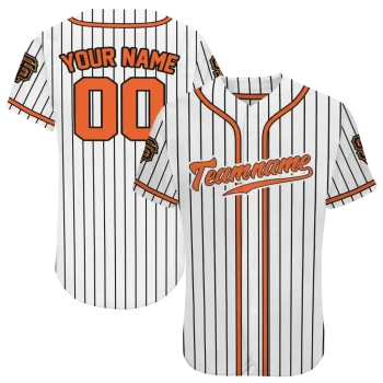 personalized san francisco giants pinstripe lines white jersey best selling
