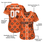 personalized san francisco giants snowflake festive orange jersey best selling