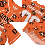 personalized san francisco giants snowflake festive orange jersey best selling