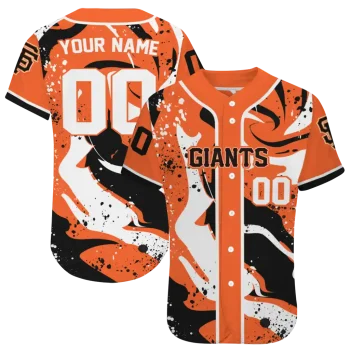 personalized san francisco giants splash swirl orange jersey best selling