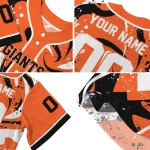 personalized san francisco giants splash swirl orange jersey best selling