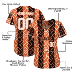 personalized san francisco giants squares grid orange jersey best selling