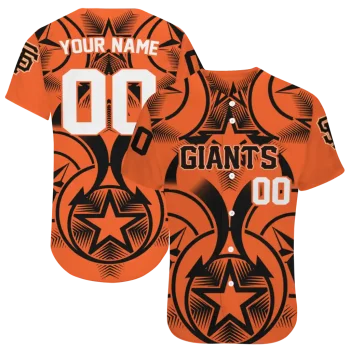 personalized san francisco giants star circle orange jersey best selling