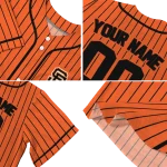 personalized san francisco giants stripe pattern orange jersey best selling