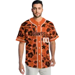 personalized san francisco giants tropical hibiscus seashells orange jersey best selling