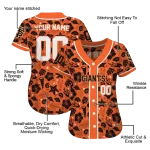 personalized san francisco giants tropical hibiscus seashells orange jersey best selling