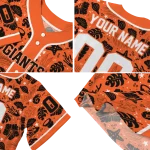 personalized san francisco giants tropical hibiscus seashells orange jersey best selling