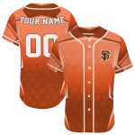 personalized san francisco giants wavy flow orange jersey best selling
