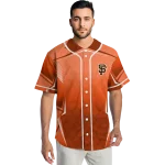 personalized san francisco giants wavy flow orange jersey best selling
