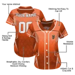 personalized san francisco giants wavy flow orange jersey best selling