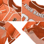 personalized san francisco giants wavy flow orange jersey best selling