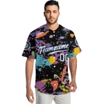 personalized seattle mariners paint splatter black jersey best selling