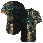 personalized seattle mariners tropical foliage black jersey best selling