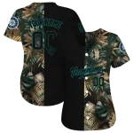 personalized seattle mariners tropical foliage black jersey best selling