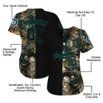 personalized seattle mariners tropical foliage black jersey best selling