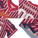 personalized st louis cardinals blazing stripes red jersey best selling