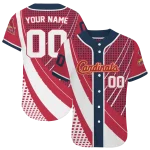 personalized st louis cardinals curved stripes red white jersey best selling