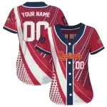 personalized st louis cardinals curved stripes red white jersey best selling