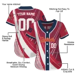 personalized st louis cardinals curved stripes red white jersey best selling