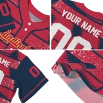 personalized st louis cardinals edgy stripes red jersey best selling