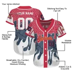 personalized st louis cardinals pattern drip red white jersey best selling