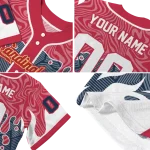 personalized st louis cardinals pattern drip red white jersey best selling