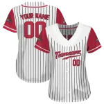personalized st louis cardinals pinstripe red white jersey best selling