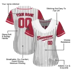 personalized st louis cardinals pinstripe red white jersey best selling