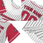 personalized st louis cardinals pinstripe red white jersey best selling