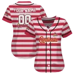personalized st louis cardinals stripe layers red white jersey best selling