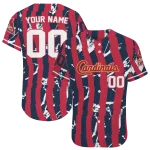 personalized st louis cardinals stripe paint red jersey best selling